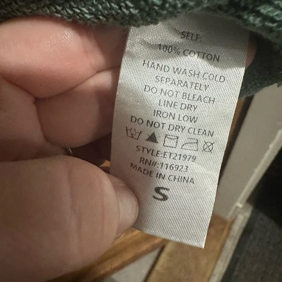 NWT Easel Sage Short Sleeve Top oversized  raw hem boxy top 100% cotton S - Picture 7 of 7